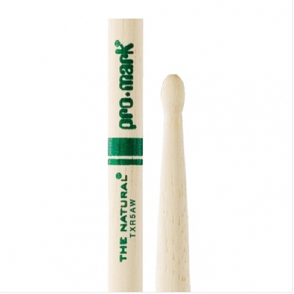 Promark Hickory 5A &quot;The Natural&quot; Wood Tip 프로마크 내추럴 우드팁(TXR5AW)
