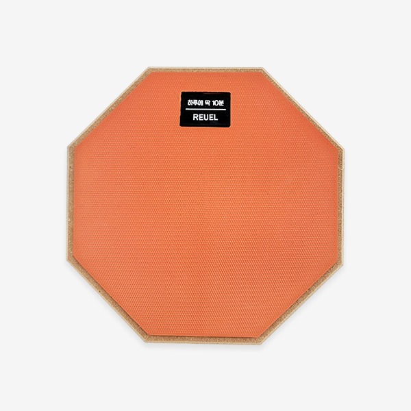 REUEL 8인치 스마트 오렌지 연습패드 오렌지패드 전용스탠드 메이플 5A 드럼스틱 패키지상품